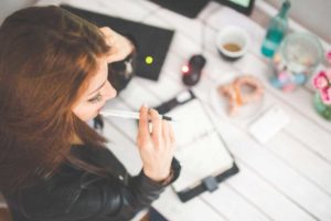 Work from Home Office Work from Home Office (person sitting at home office desk)