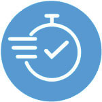 Express Testing Services (clock with checkmark)