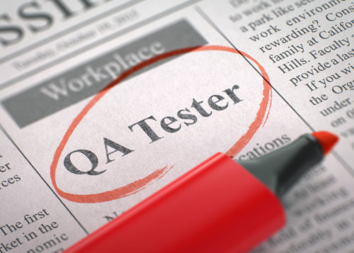 Software QA Testing Job (circled job posting title)